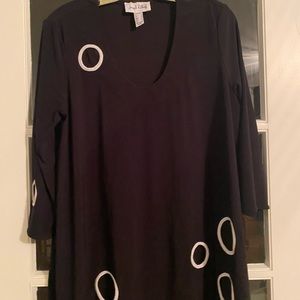 Joseph Ribkoff loose 3/4  sleeve tunic